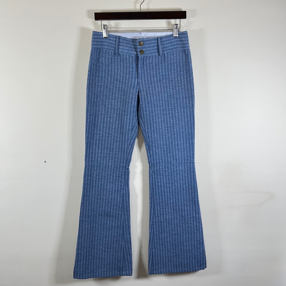 Y2K Alice + Olivia Lowrise Pinstripe  Flared Jeans Made In NYC Indie Sleeze 4